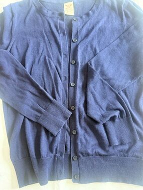 Faded Glory Navy Button Cardigan